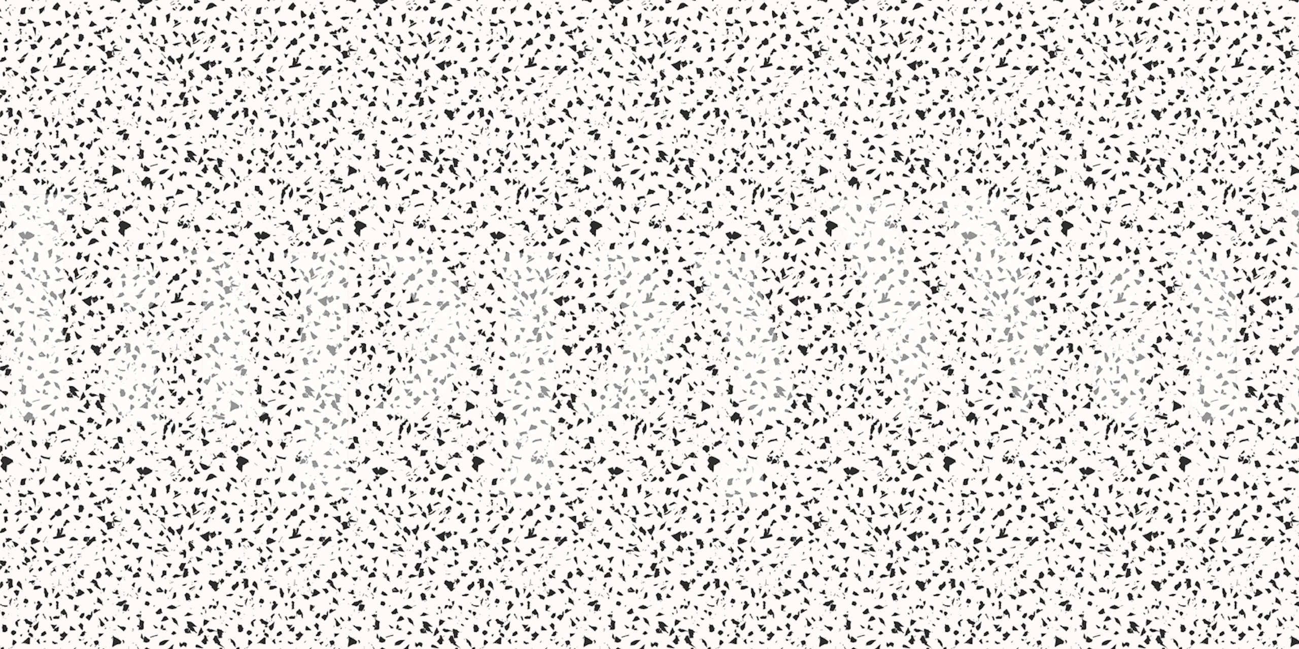 Black and white scattered terrazzo pattern wallpaper