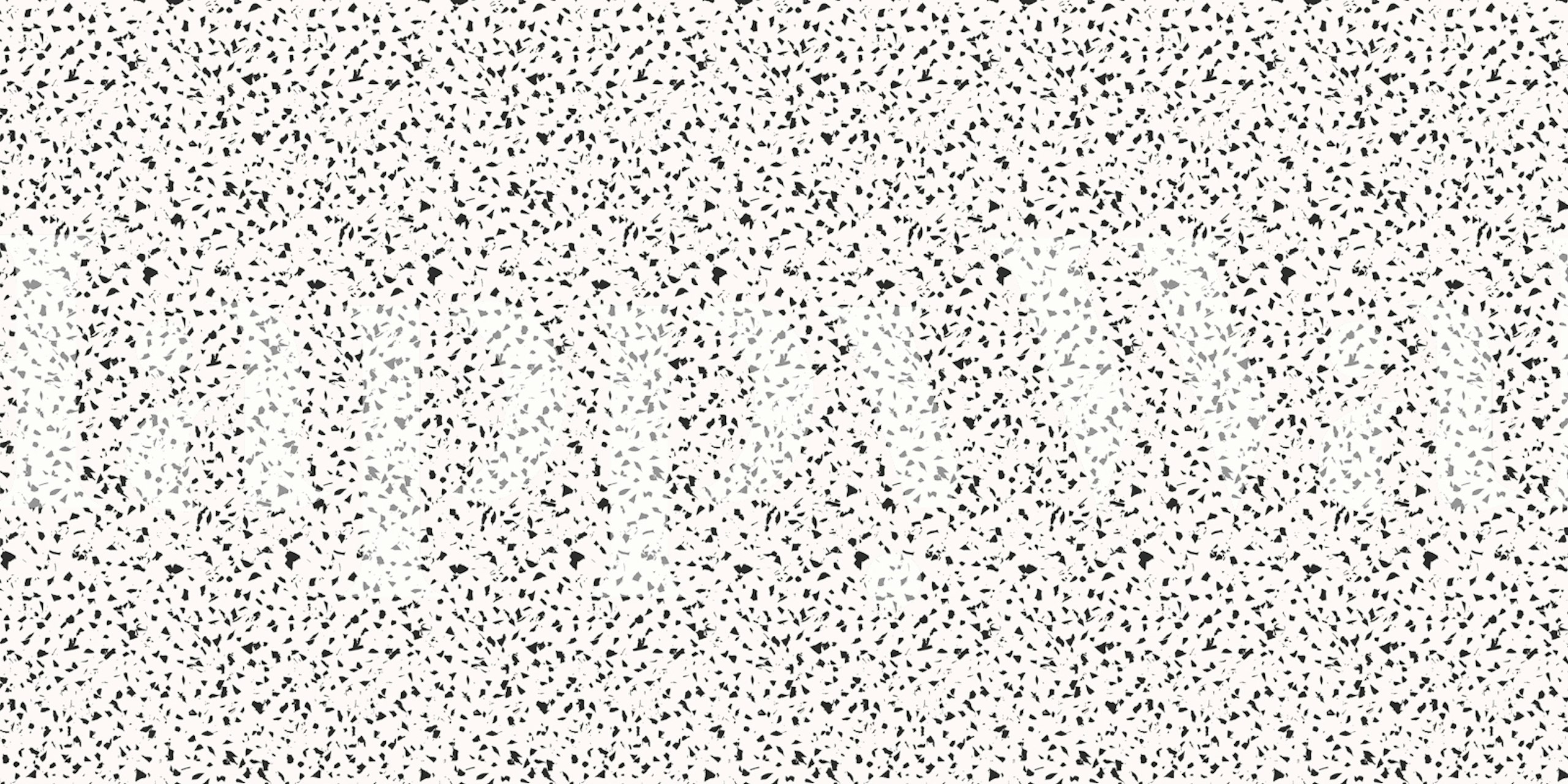 Black and white scattered terrazzo pattern wallpaper