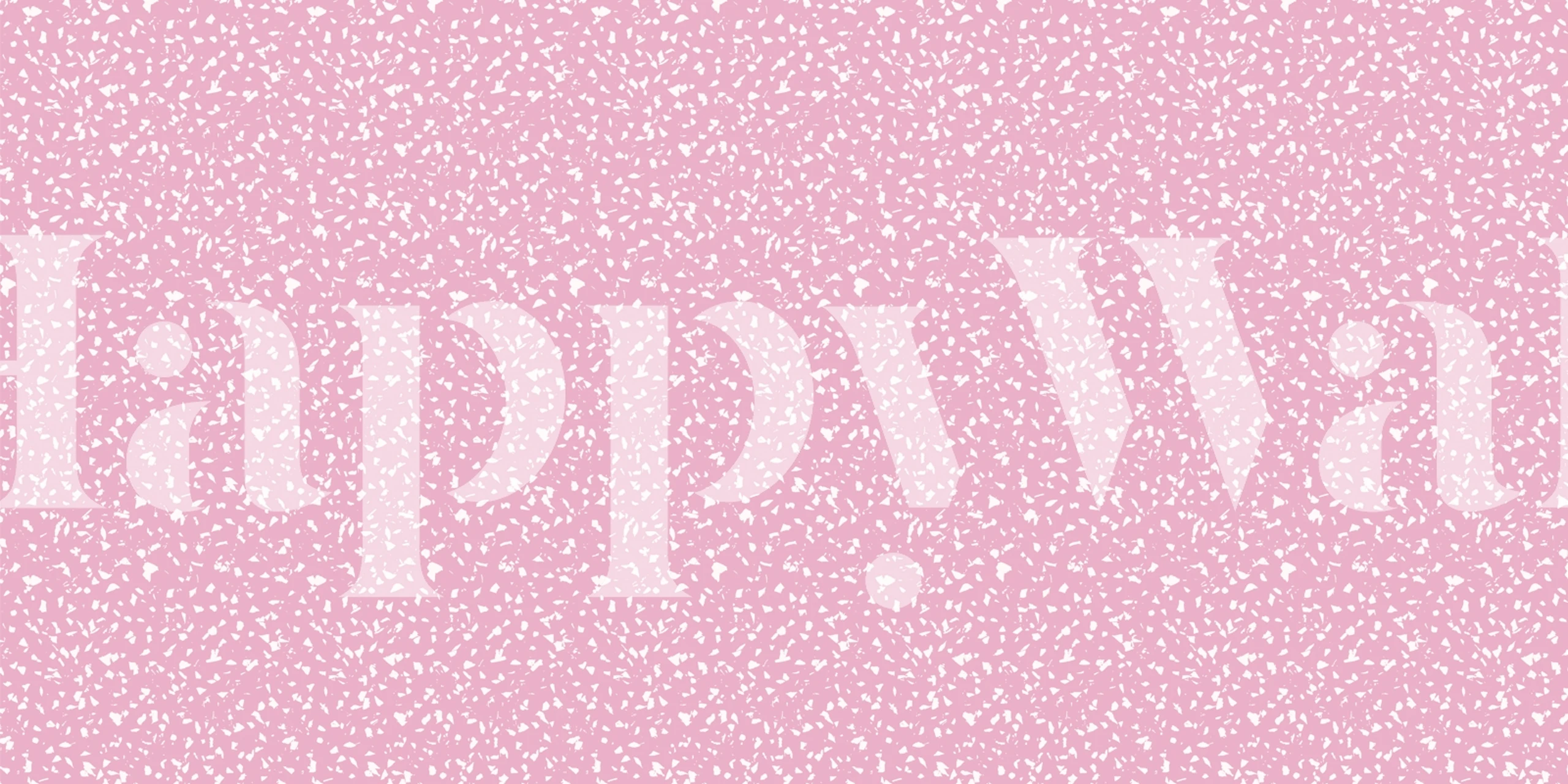 Bold Terrazzo in pink and white wallpaper design