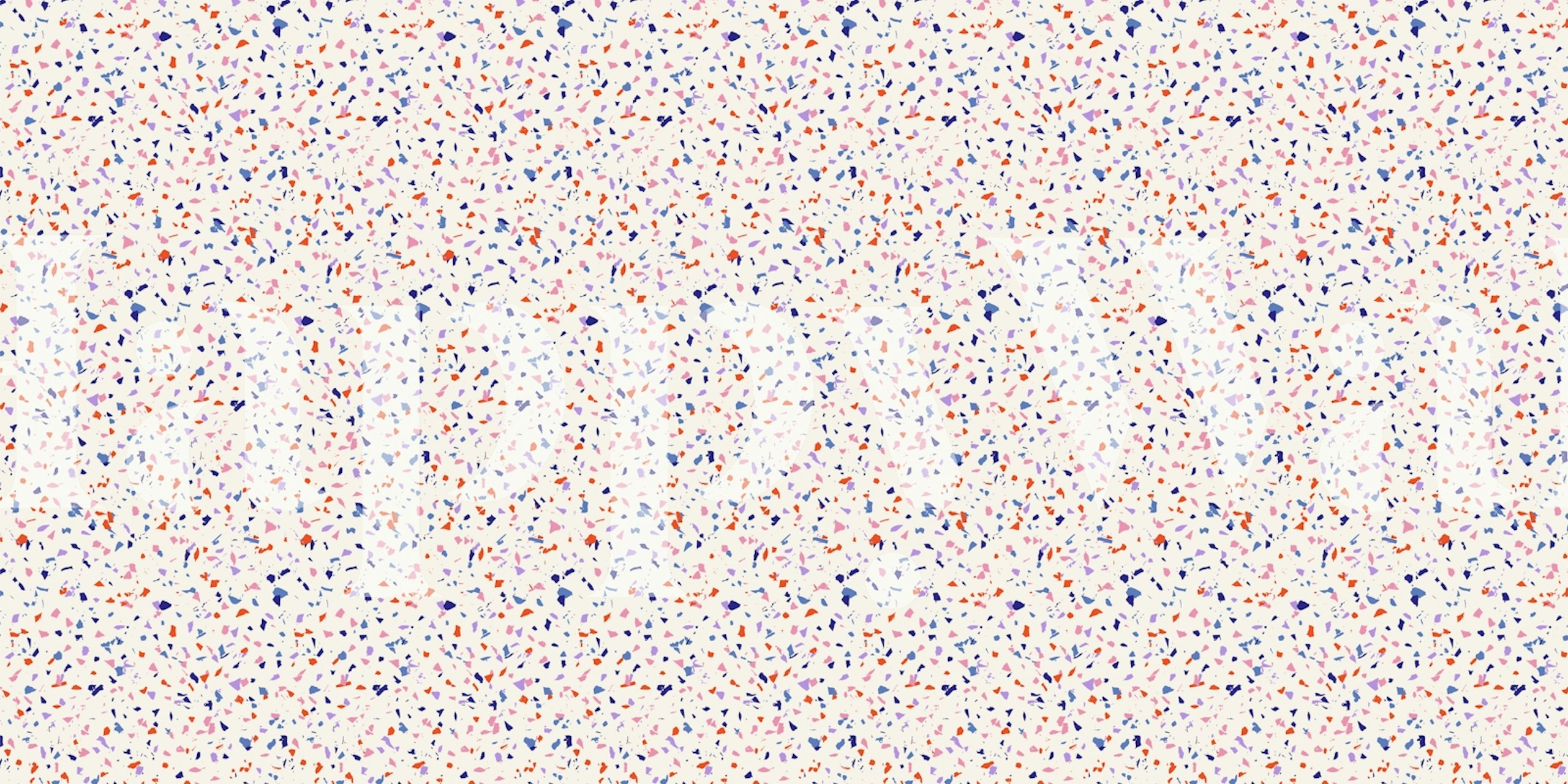 Bold Terrazzo wallpaper in a room setting