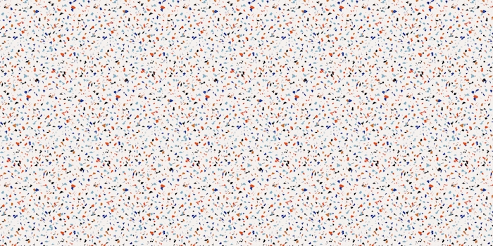 Modern Terrazzo - Brown and Blue