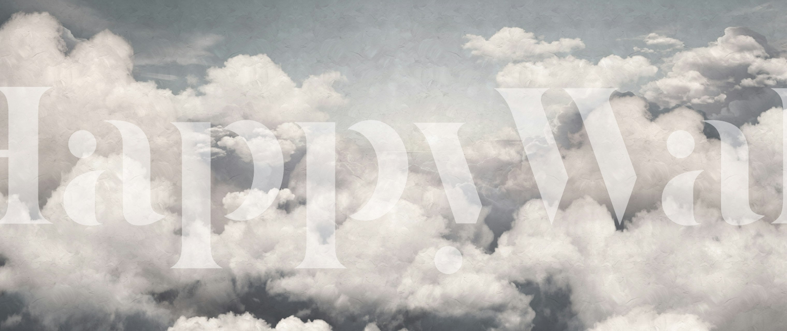 Ταπετσαρία Soft Blue Cloud σε ένα δωμάτιο