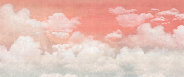 Dreamy cotton sky mural