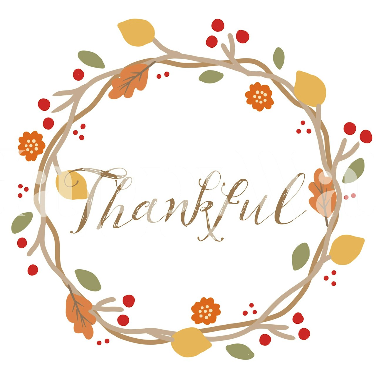 Thankful wallpaper design in a room