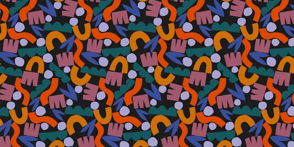 Playful Abstract Shapes - Retro colors