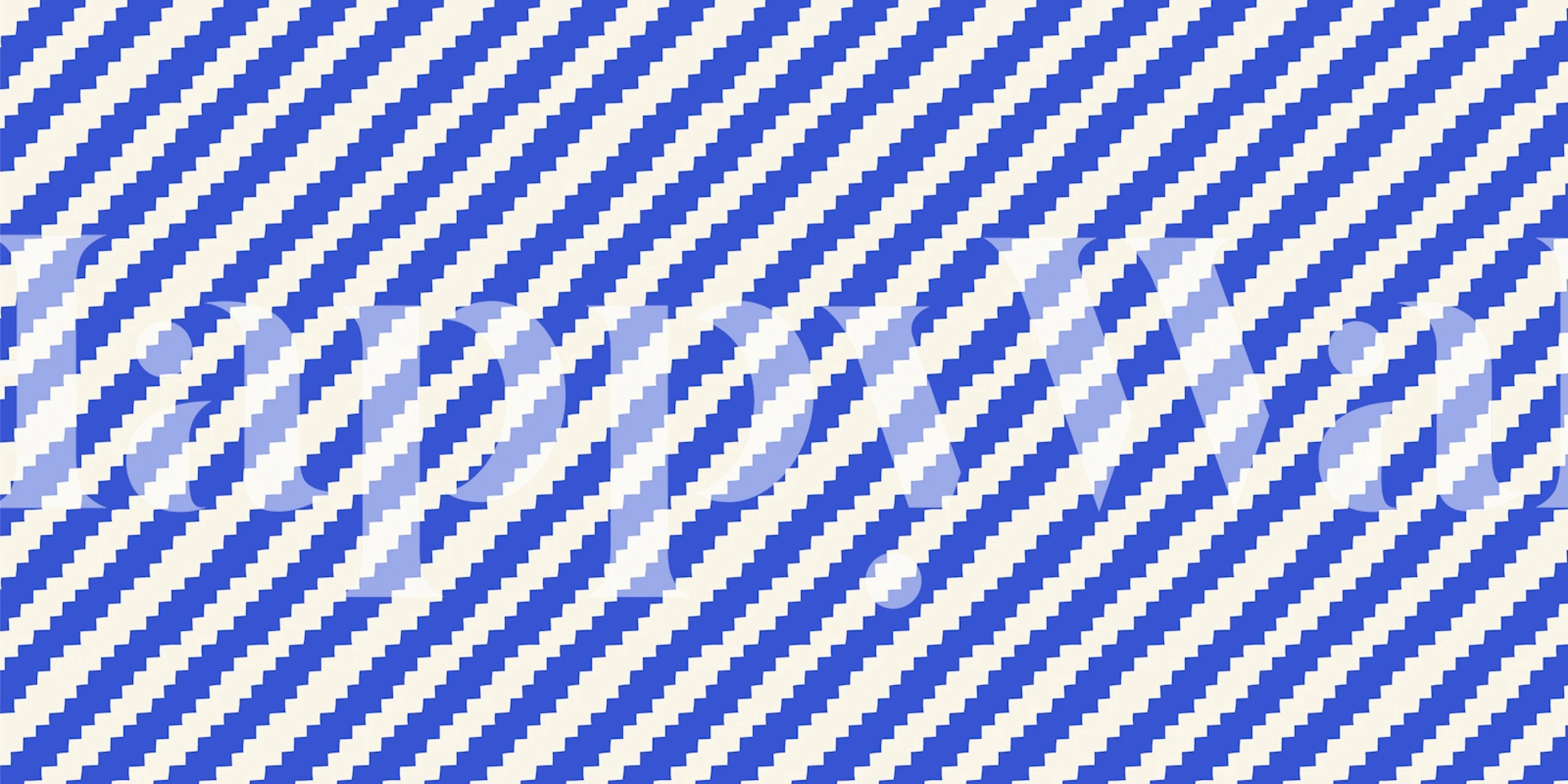 Cobalt blue diagonal stripes tapet i et rum