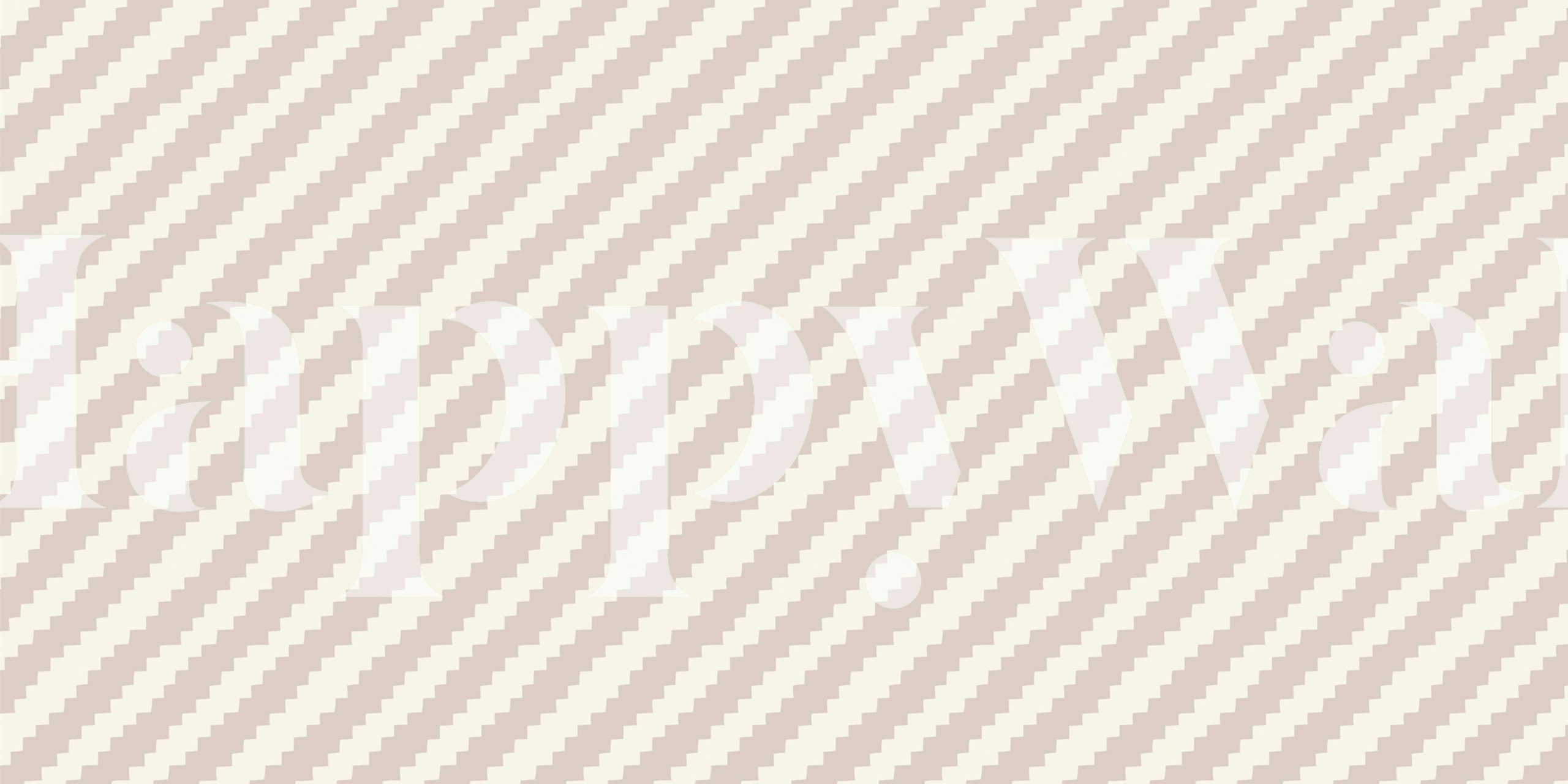 Beige and cream diagonal stripes retro wallpaper