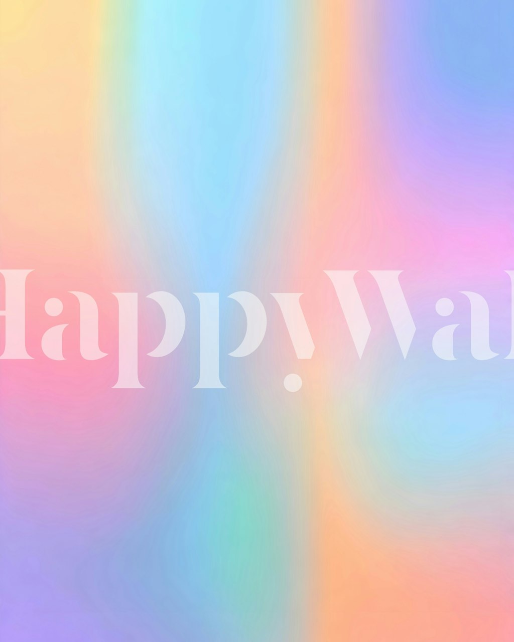 Iridescent gradient colors in soft pastel hues wallpaper