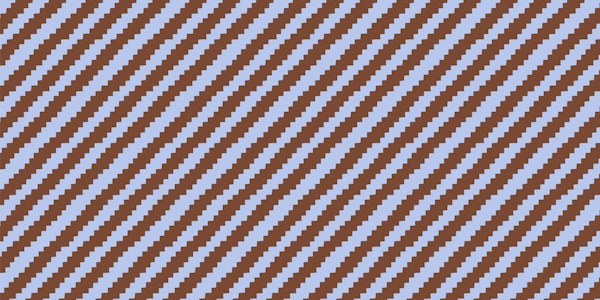 Retro Diagonal Stripes - Brown and Blue