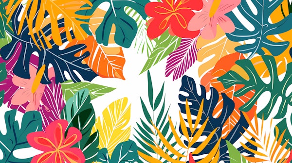 Tropical Leafy Paradise