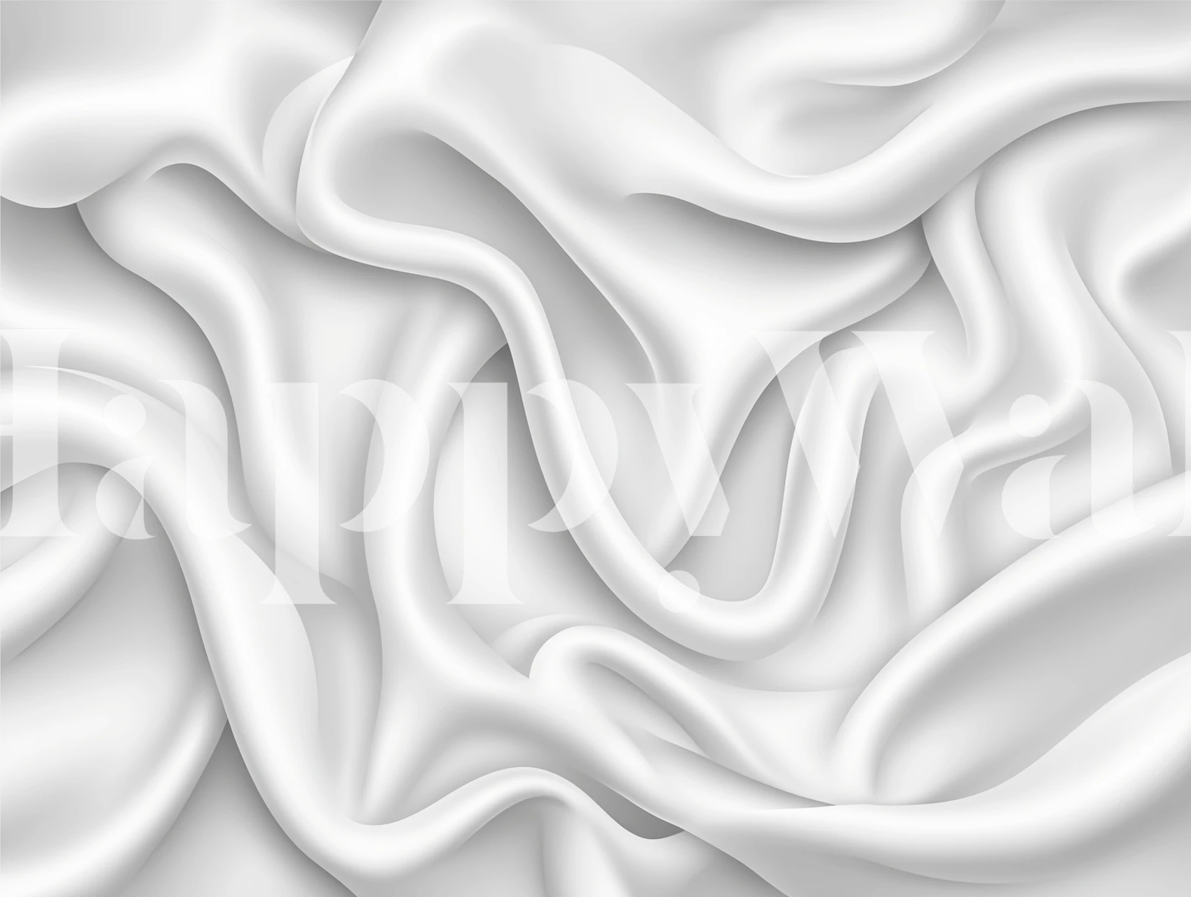 Papel de parede Silky Waves Design em um quarto moderno