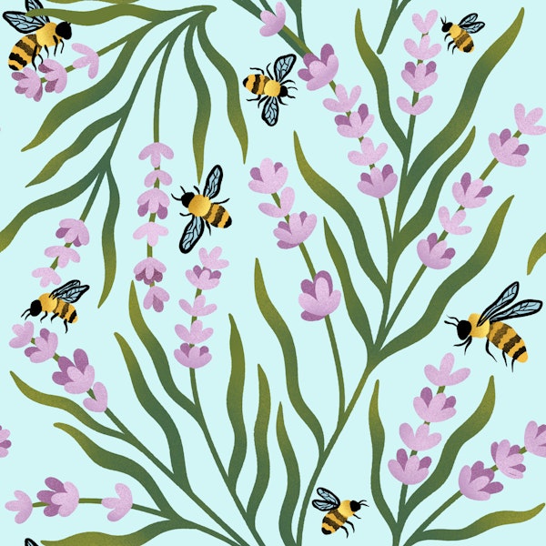 Dreamy Bees in Lavender Fields