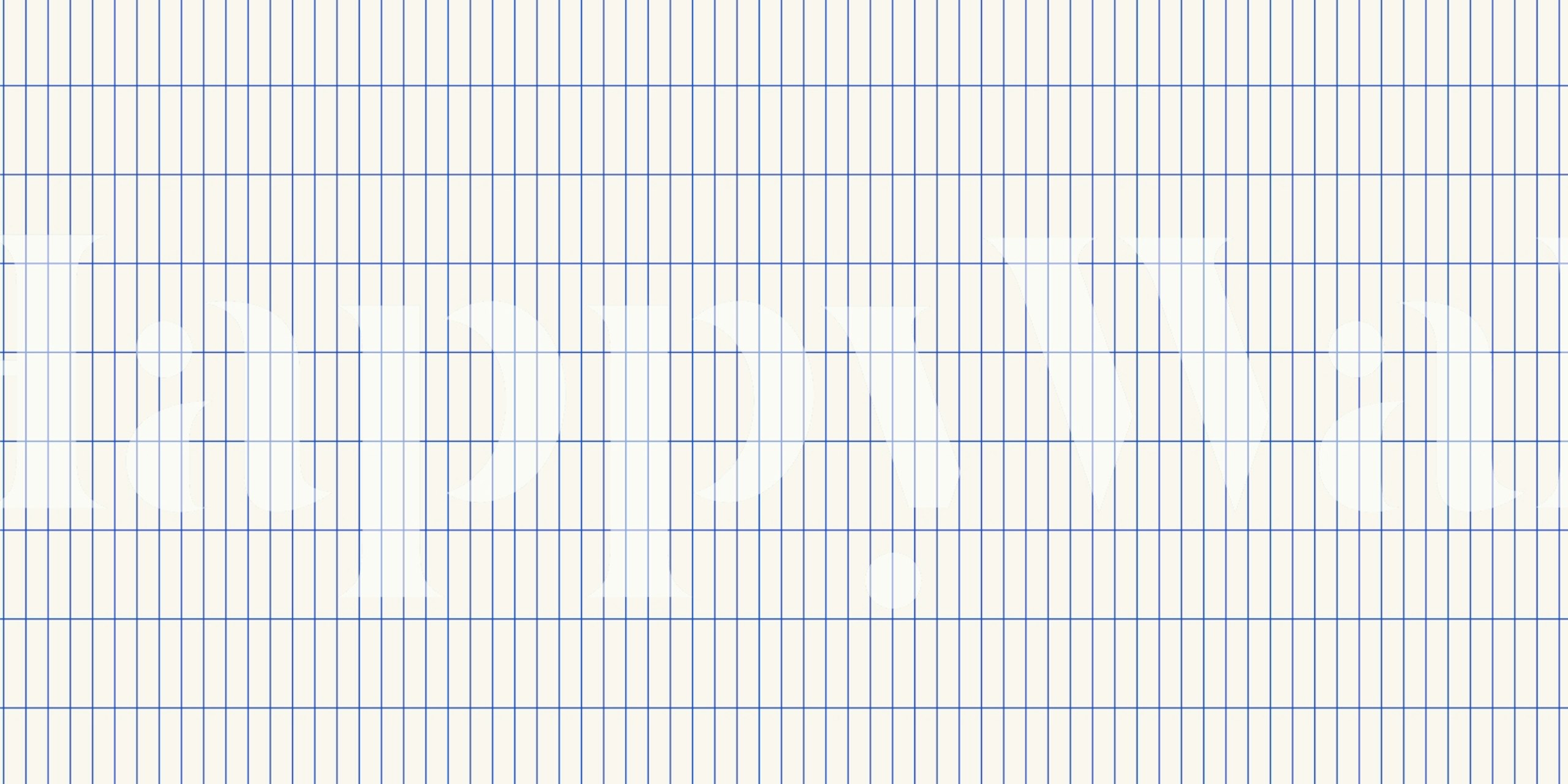 Cobalt blue narrow tiles wallpaper with grid pattern