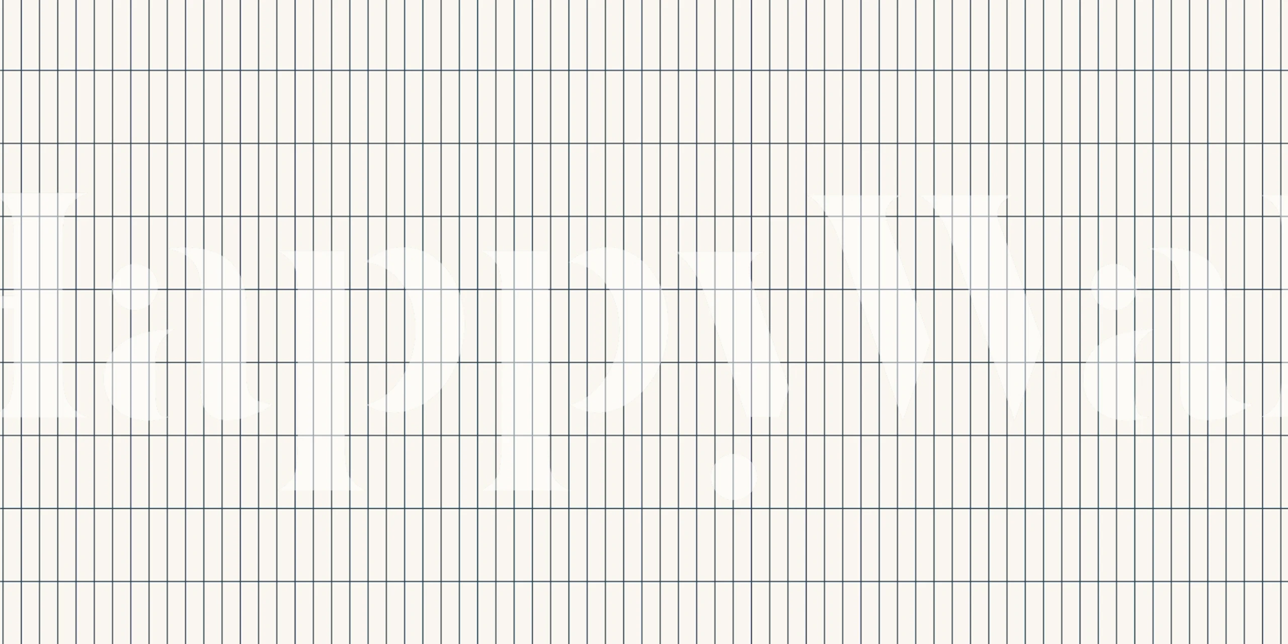 Deep teal grouts Narrow Tiles Grid behang in een kamer