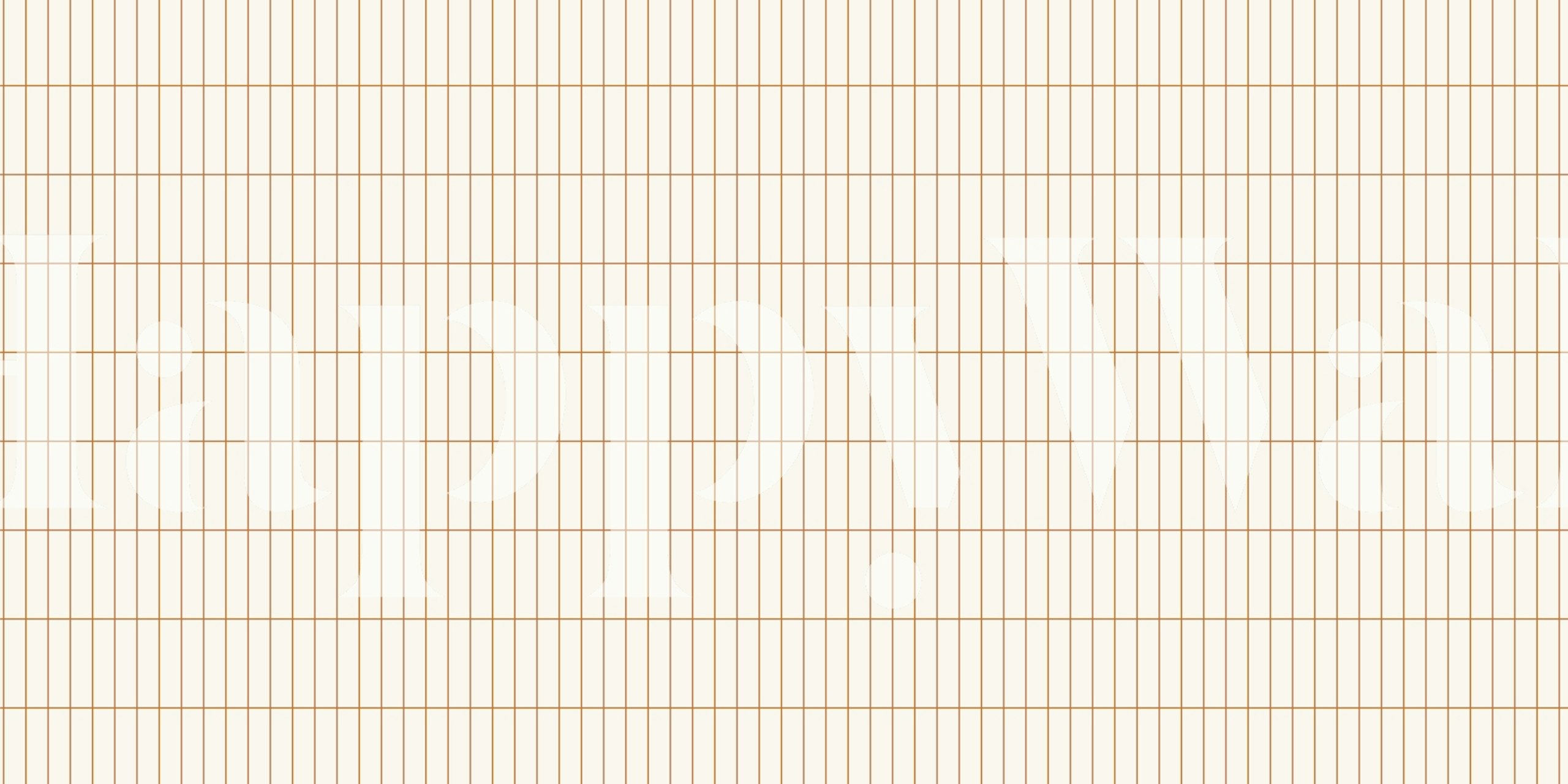 Narrow Tiles Grid wallpaper in a room