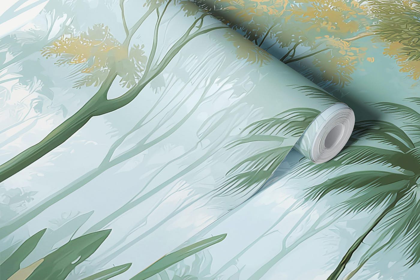 Lush Botanical Haven wallpaper roll