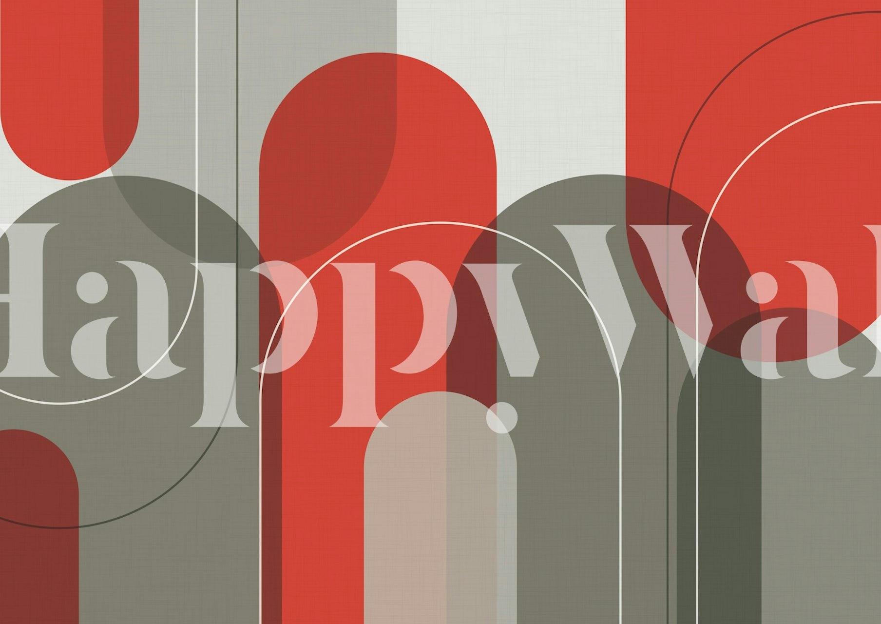 Elegant Arches Red Taupe tapetdesign