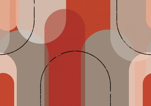 Elegant Arches Red Taupe