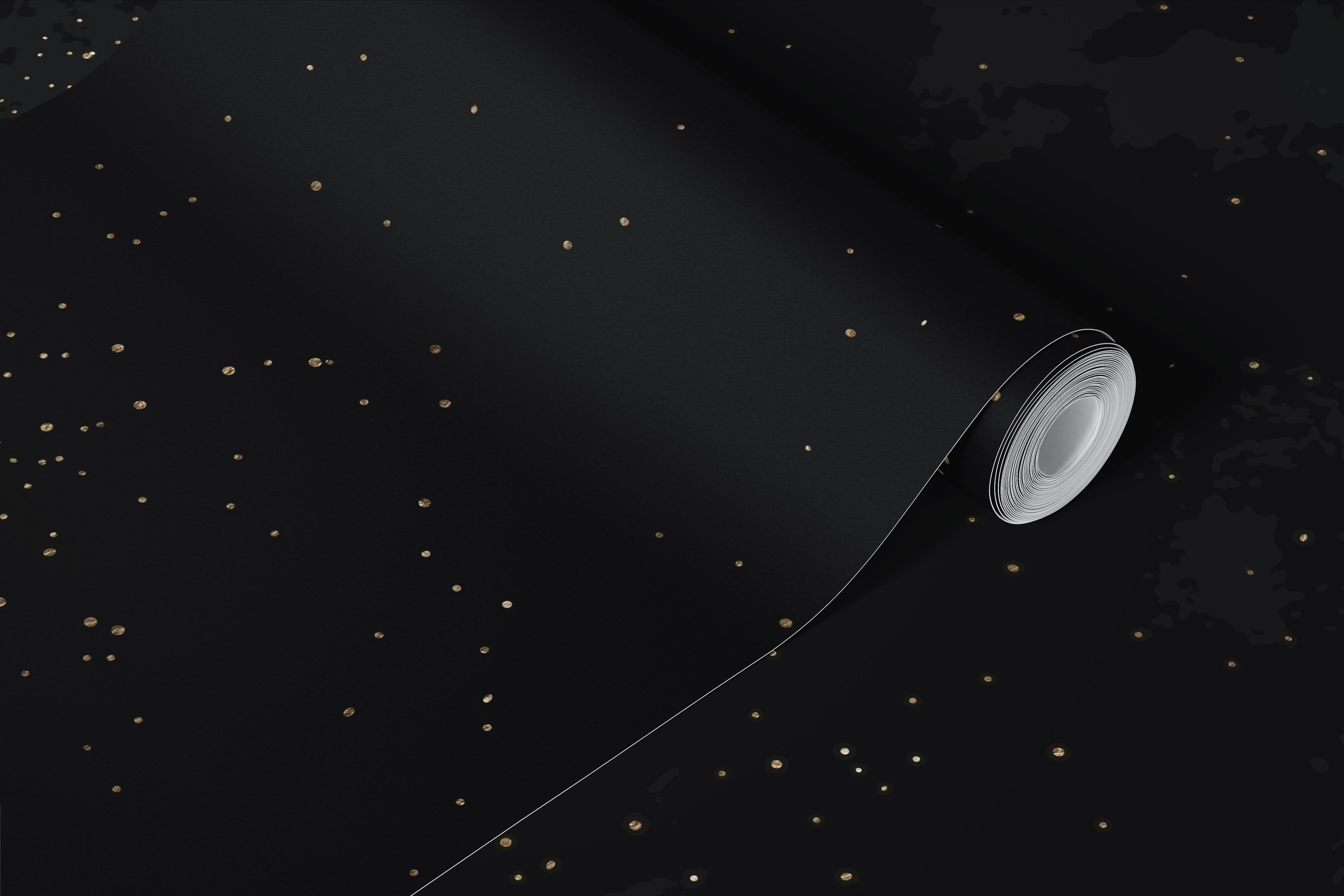 Galaxy Silver Tapetdesign in einem Raum