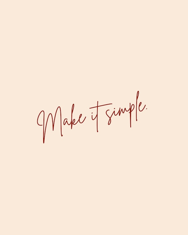 Make It Simple