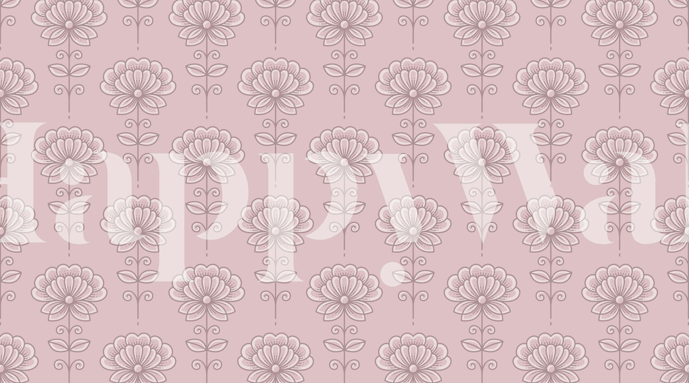 Pink Vintage Peony Blossoms wallpaper design