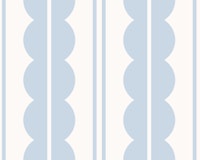 scallops and stripes - country air blue papiers peint