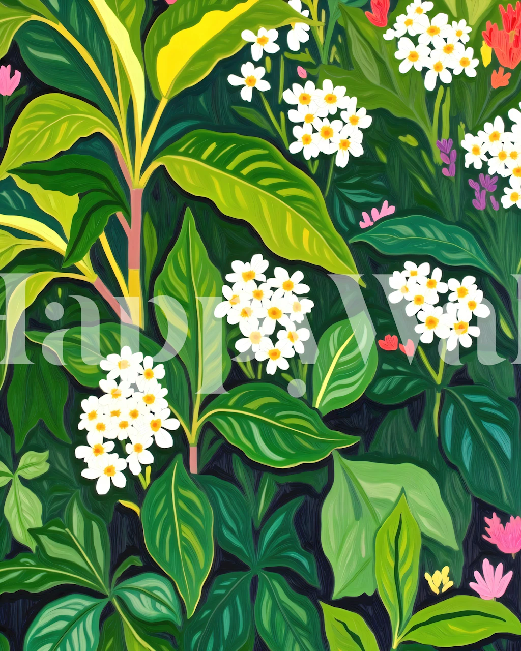 Design de papel de parede Beneath The Jungle Canopy