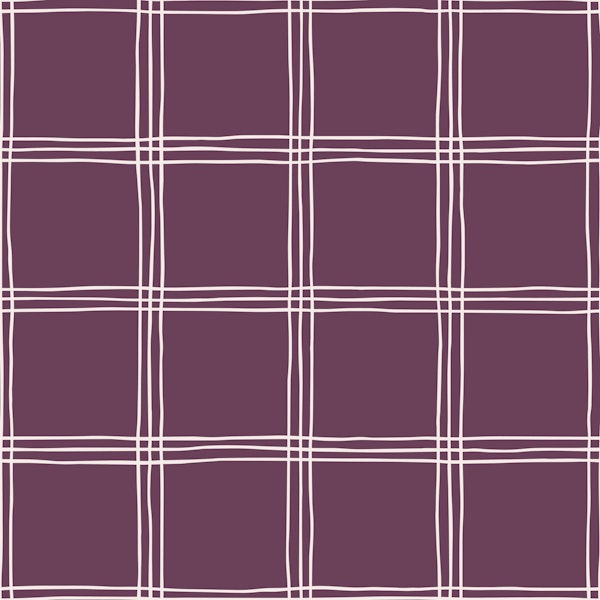 Modern Grid Aesthetic Beige Plum Purple