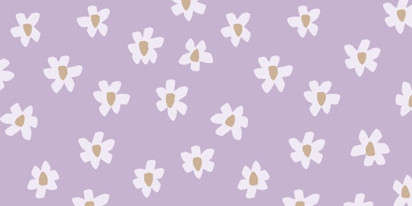 Large Floral Blossoms - Lilac Lavender