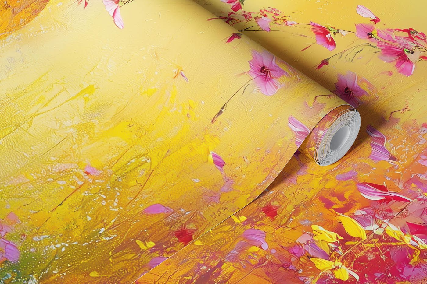Summer Bloom Explosion wallpaper roll