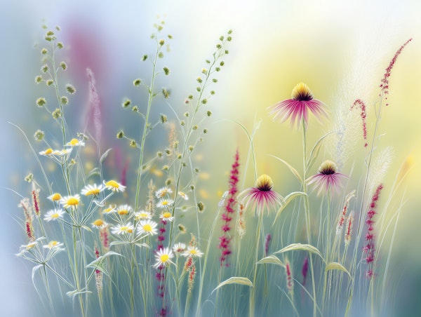 Serene Wildflower Dreams