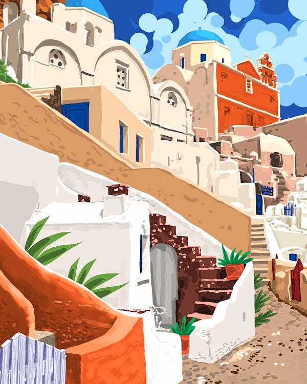 Somewhere Far far Away - Greece Santorini