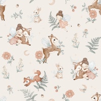 Enchanted Forest - beige tapetit