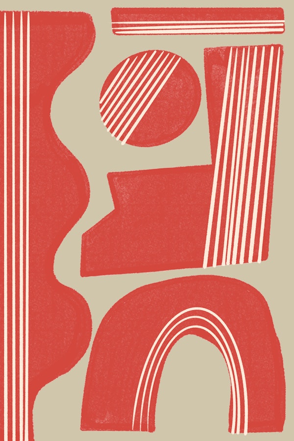 Contemporary Red Forms