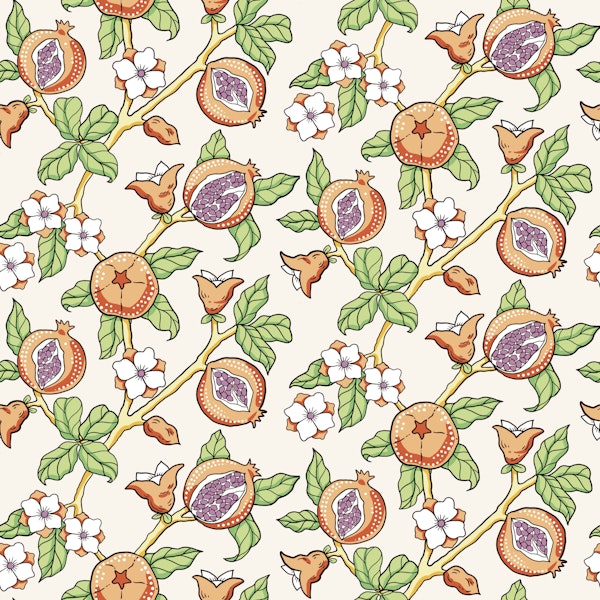 Pomegranate Harvest Scene