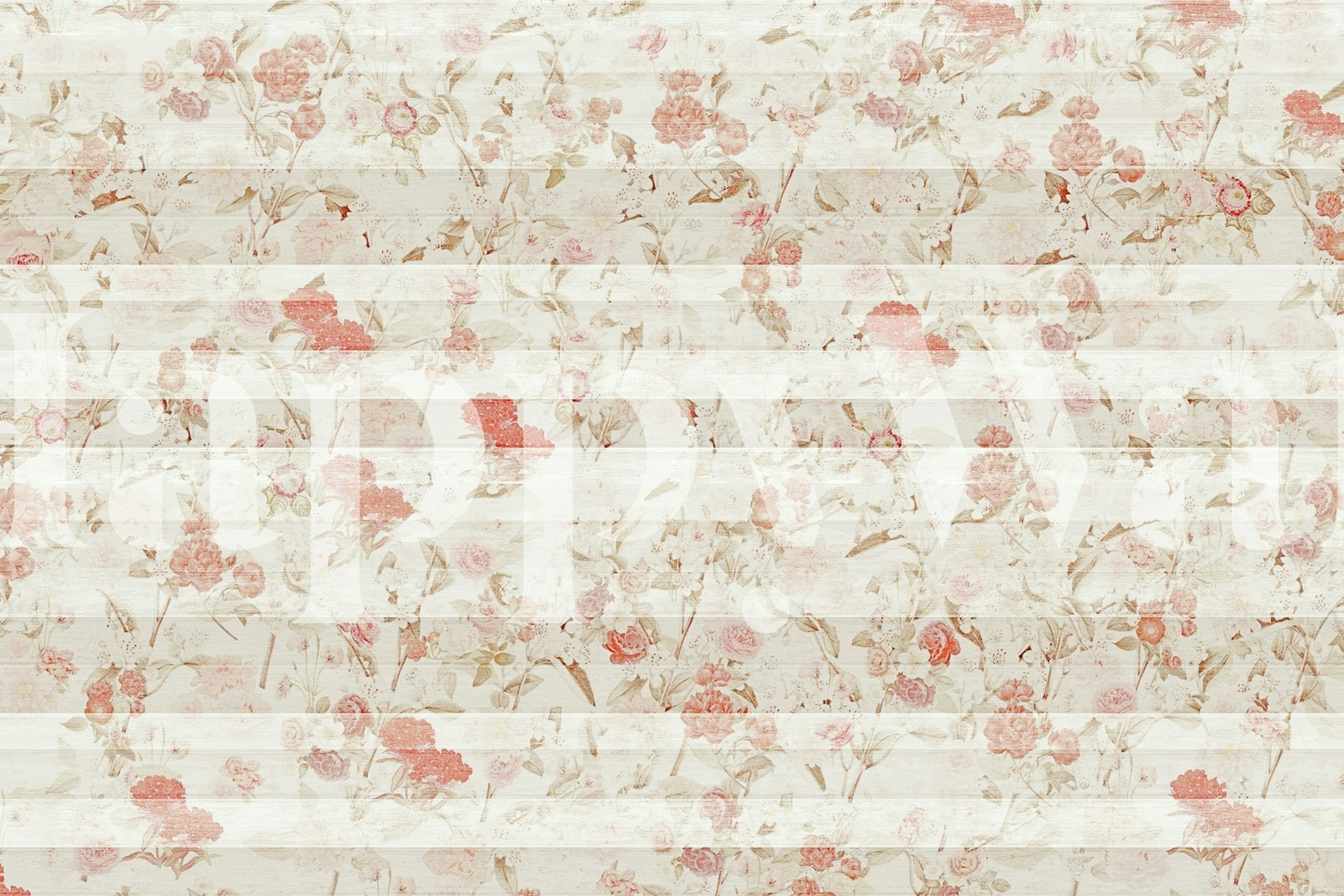 Vintage roses σε Shiplap wall σε ένα δωμάτιο