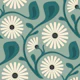 Chic Daisy Dreamscape in Turquoise - S
