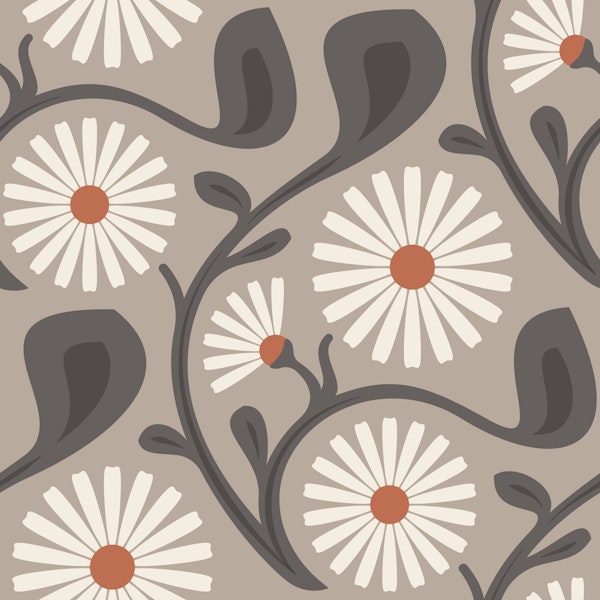 Chic Daisy Dreamscape in Beige - S