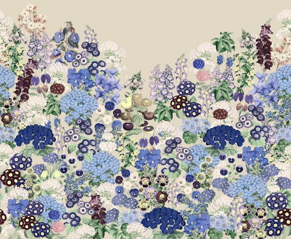 Blue Floral Symphony