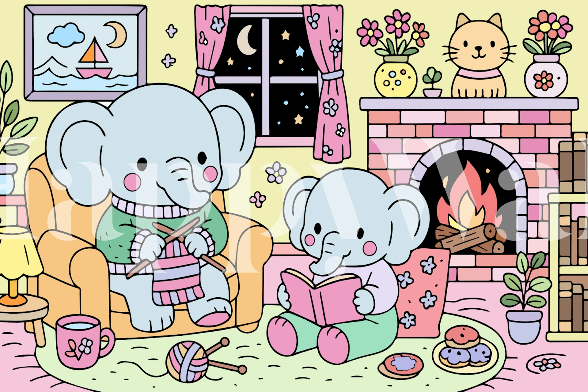 Pippo Goods wallpaper featuring cute elephants