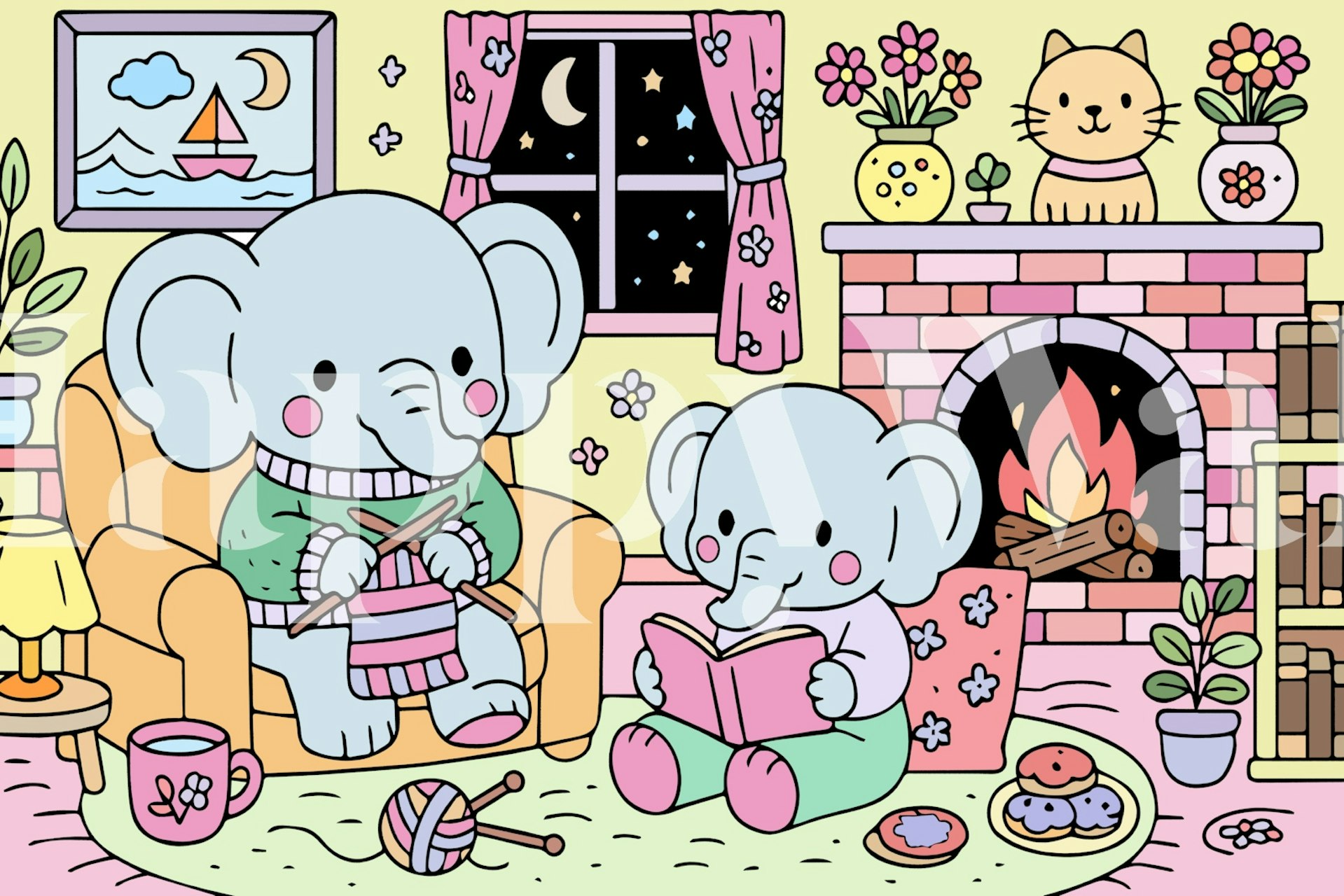 Pippo Goods wallpaper featuring cute elephants