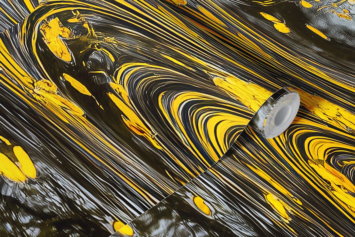 Swirling Autumn Reflections wallpaper roll