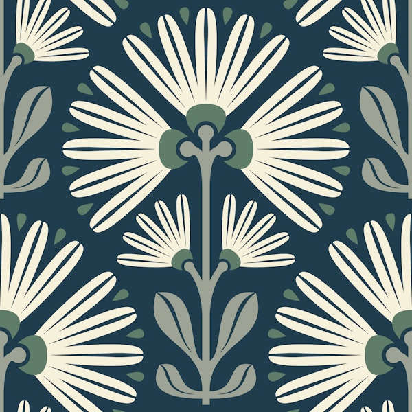 Stylish Daisy Blooms in Green - S