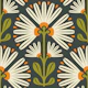 Stylish Daisy Blooms in Green Orange - S