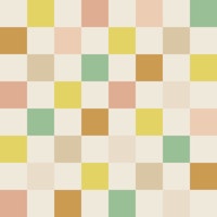 Pastel Checks Desert Bloom tapete
