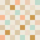 Pastel Checks Peach Sorbet