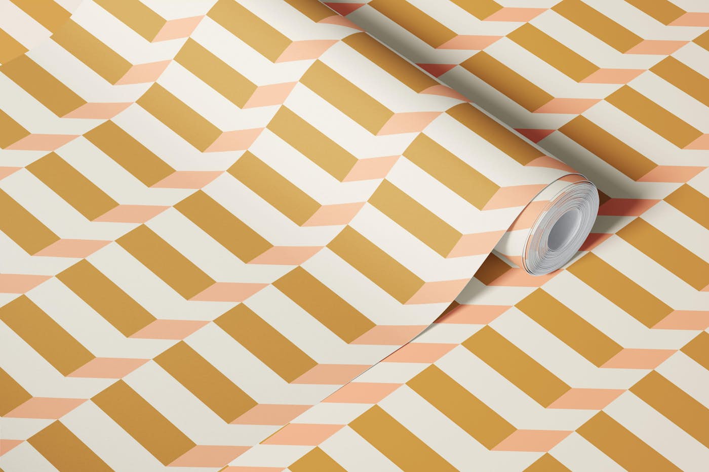 Palm Springs Colourblock Desert Glow wallpaper roll
