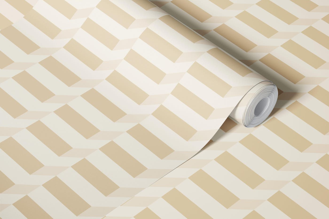 Palm Springs Colourblock Vanilla Sunset wallpaper roll