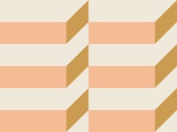 Palm Springs Colourblock Amber Glow tapetit