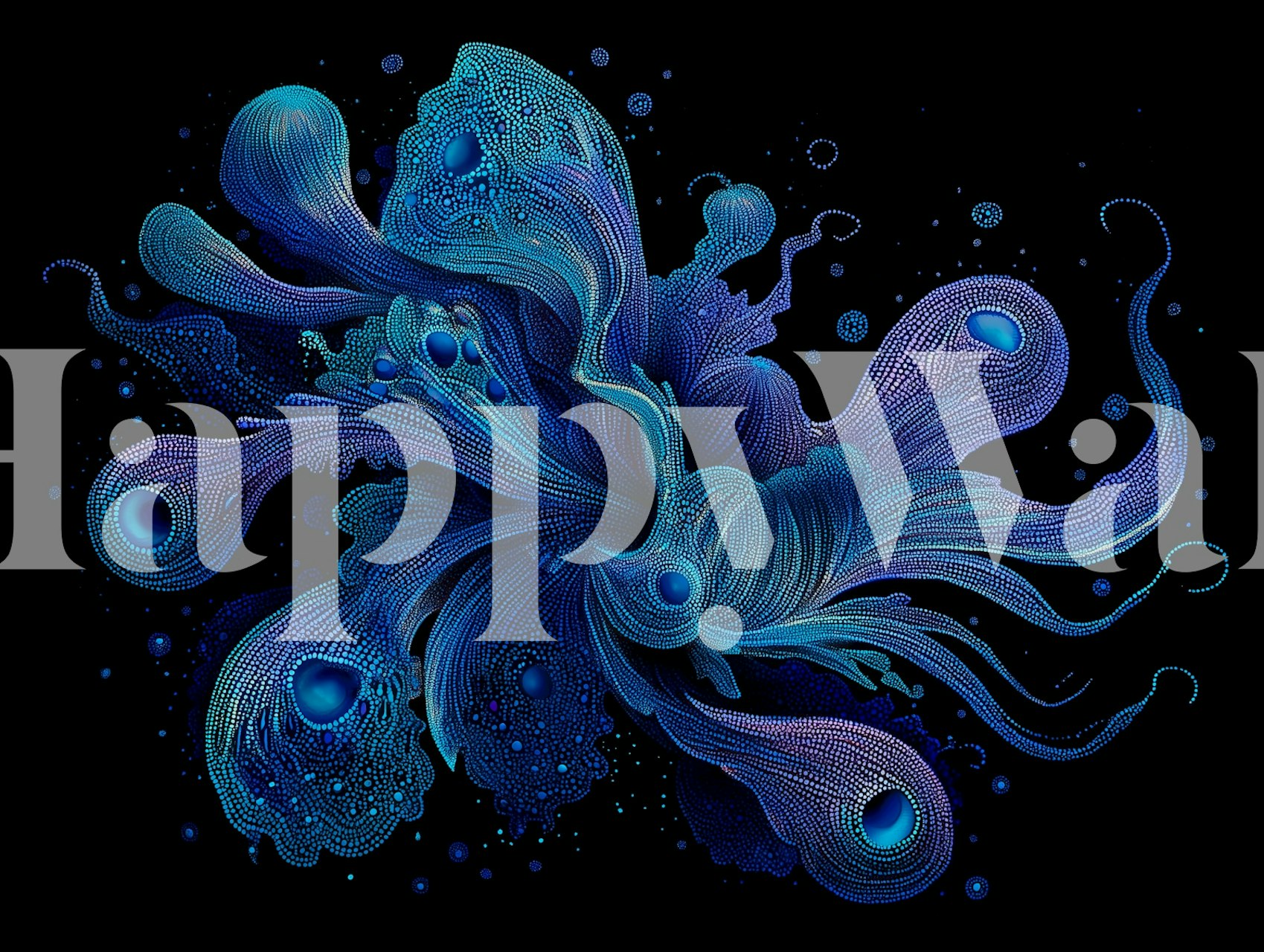 Papier peint Mystical Aquatic Creature dans une pièce